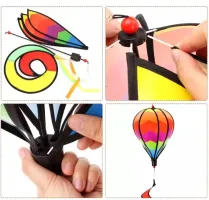 Madárriasztó ballon színes, szivárványos